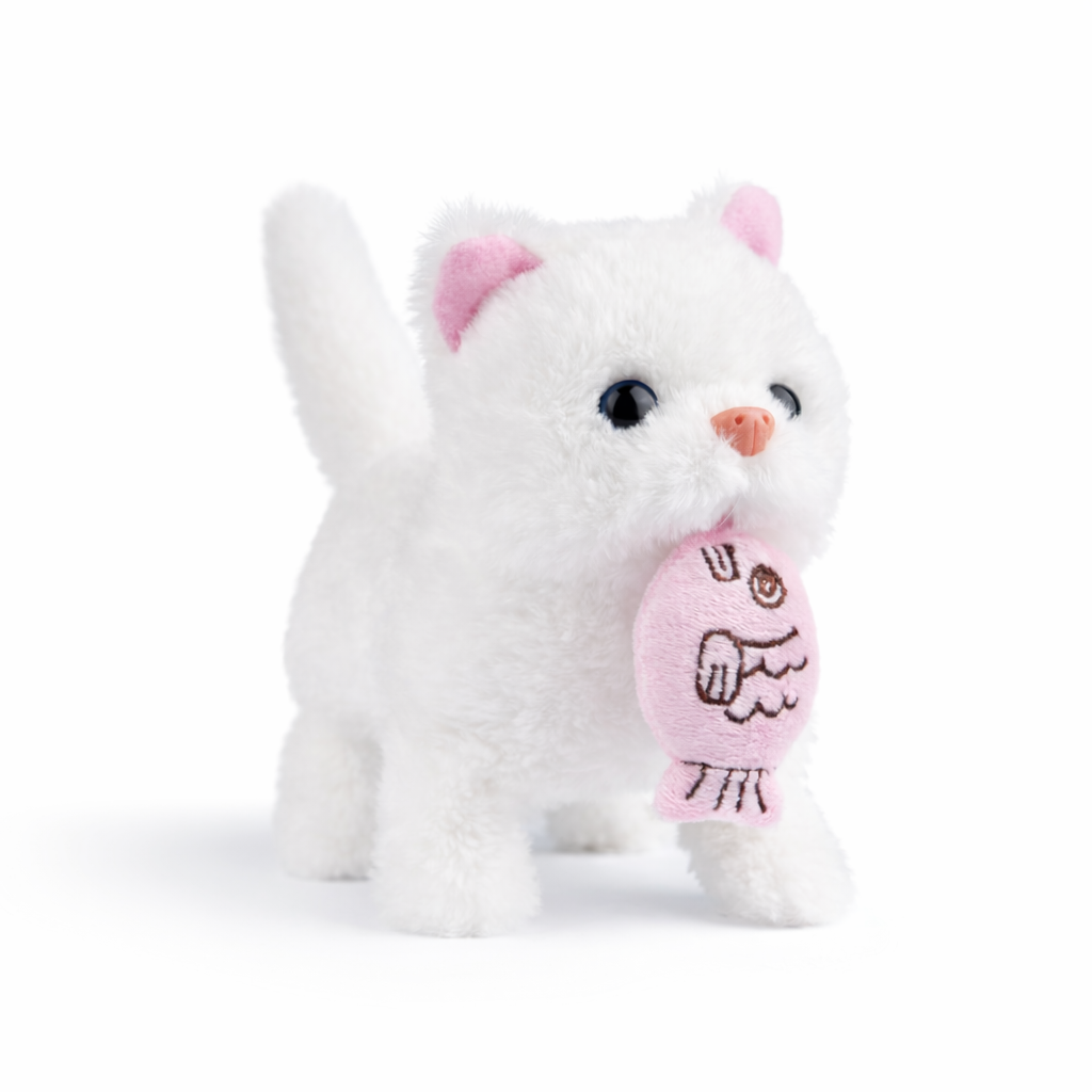 Cat Toy Plush Interactive Robotic Kitten Kids Playtime Companion