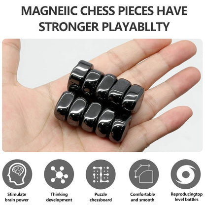 Chess Game Magnetic Board Set Family Fun Strategy Entertainment 1