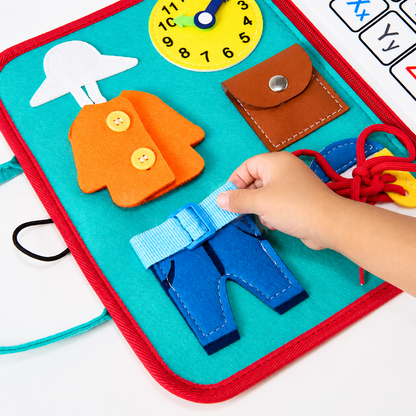 Cognitive Development Toys Travel Activity Colorful Travel Bag