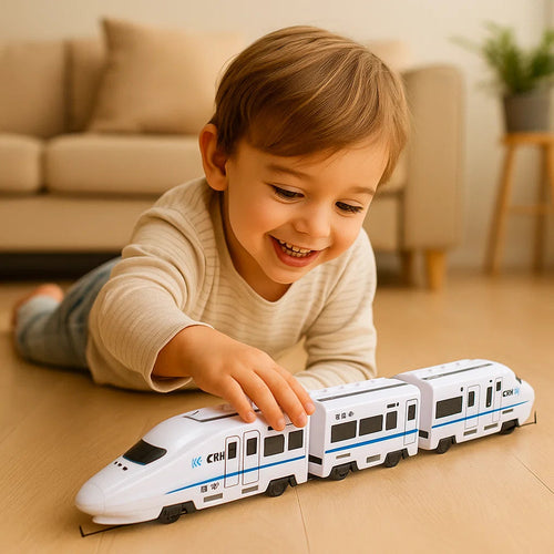 Colorful Toy Train Set for Kids Motor Skills Development 0
