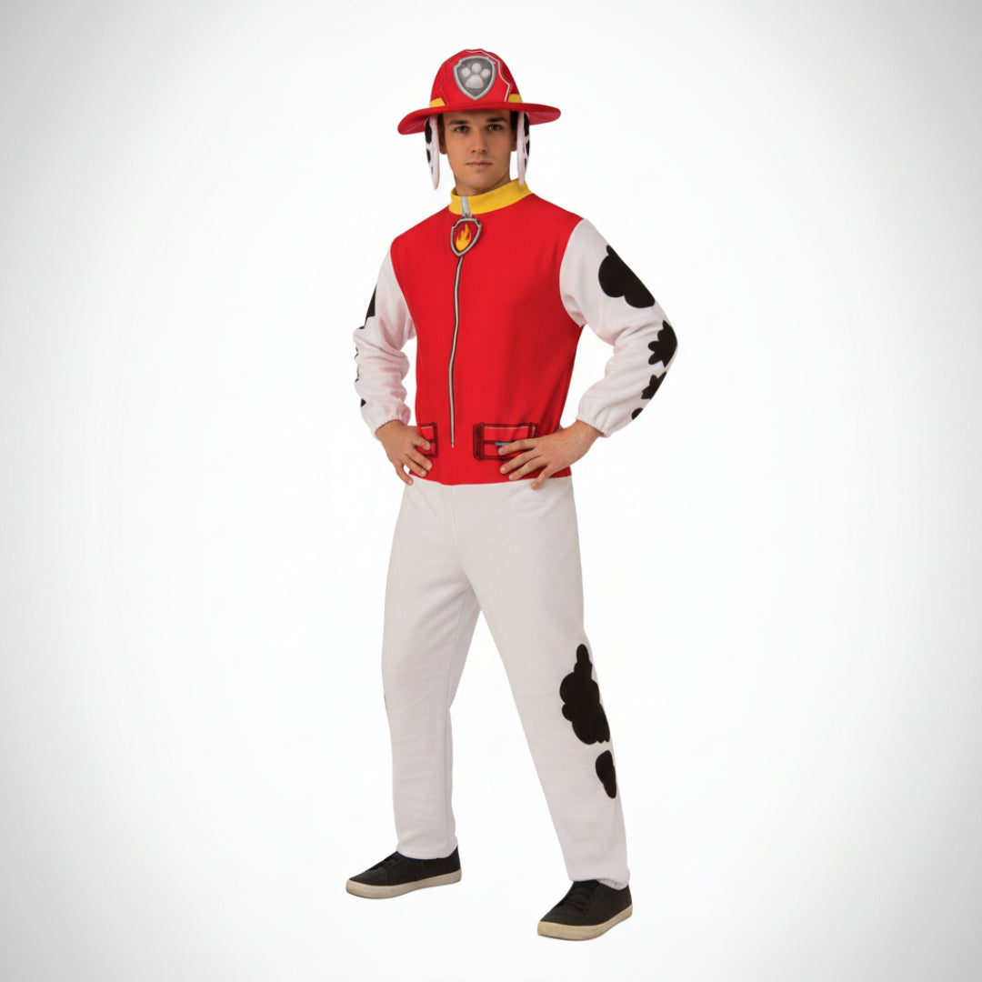Costume Jumpsuit Firefighter Dog Adult Character Outfit
