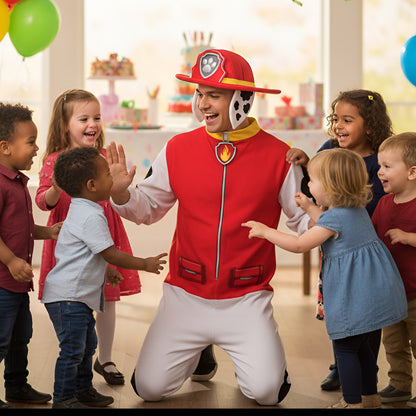 Costume Jumpsuit Firefighter Dog Adult Character Outfit