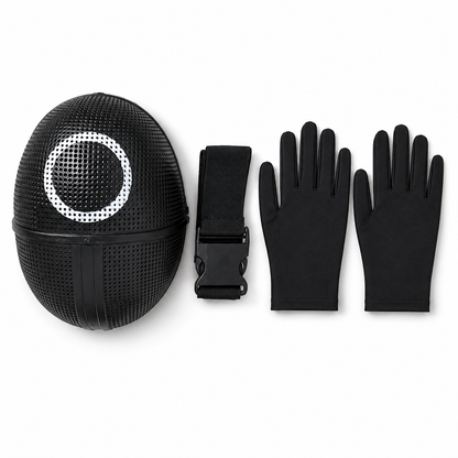 Kids Costume Set Guard Cosplay Jumpsuit Mask Outfit