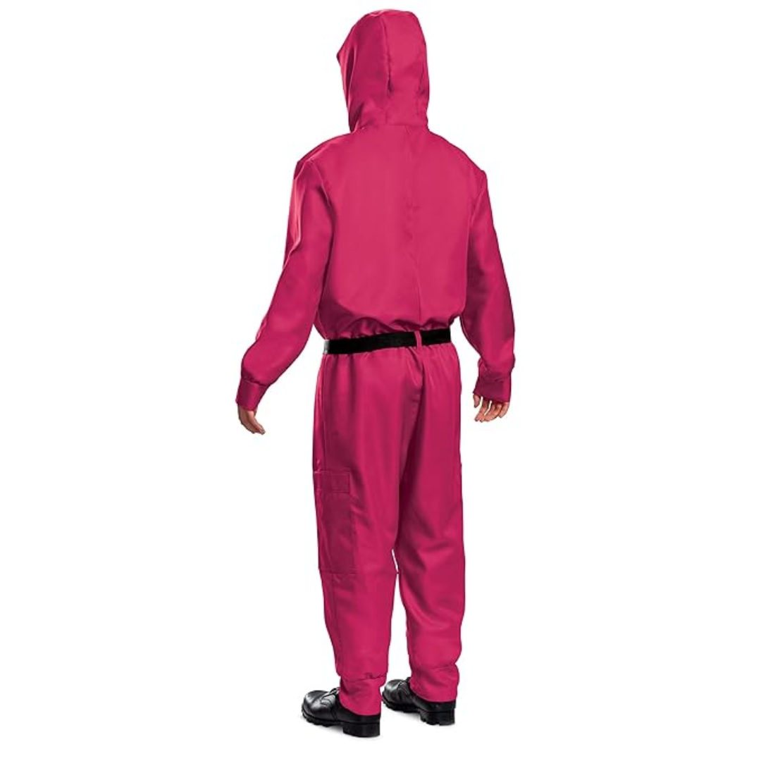 Costume Jumpsuit Hooded Outfit Zip Front Party Costume