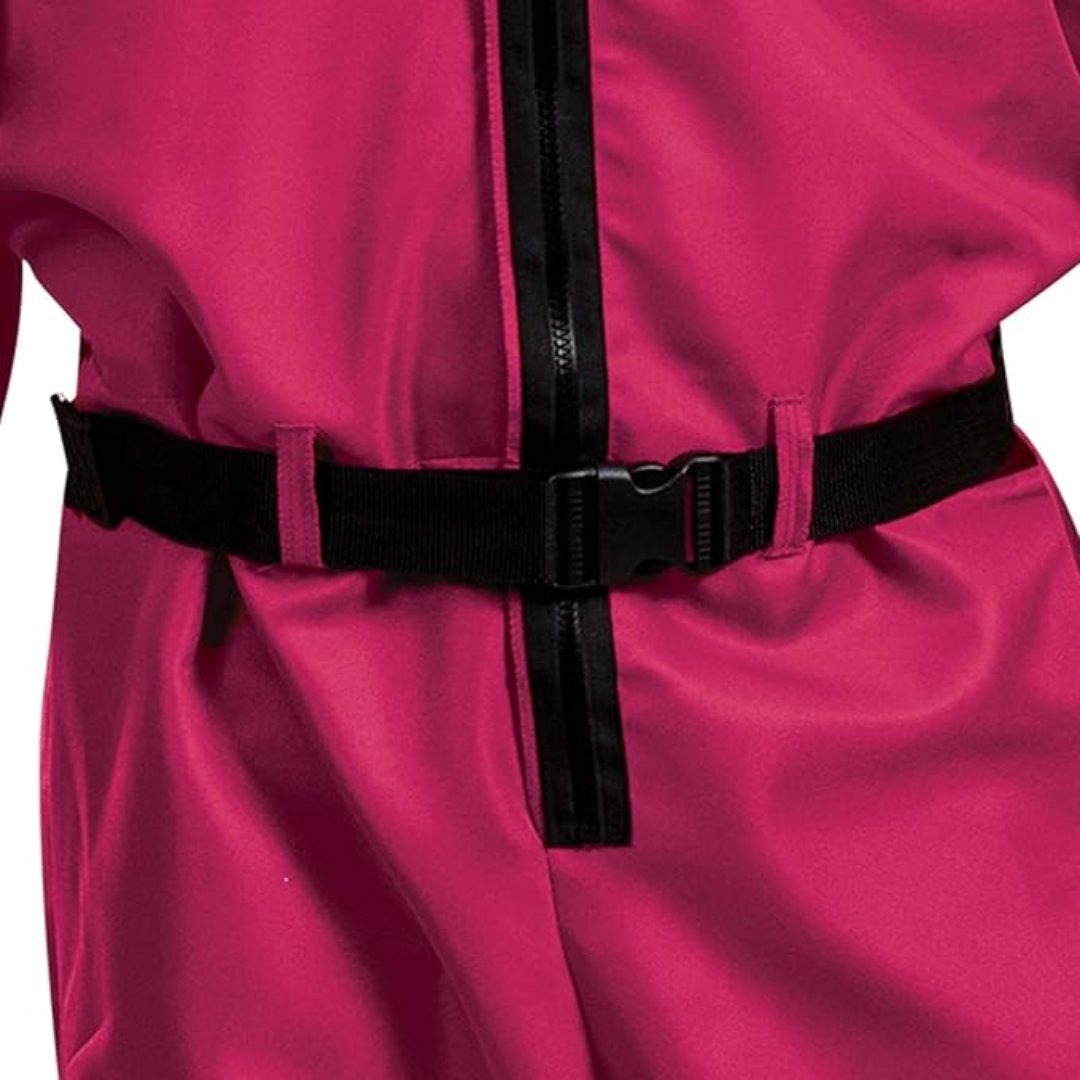 Costume Jumpsuit Hooded Outfit Zip Front Party Costume