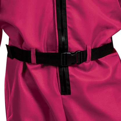 Costume Jumpsuit Hooded Outfit Zip Front Party Costume