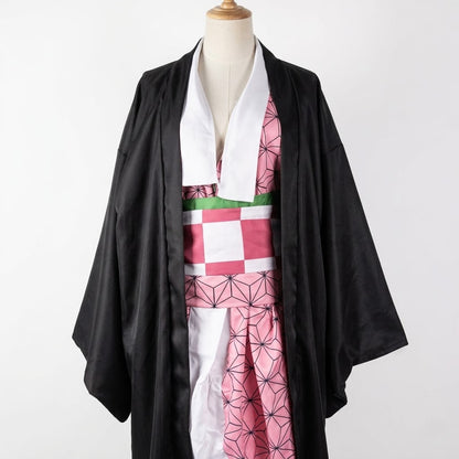 Costume Kimono Set Pink Anime Style Cosplay Outfit