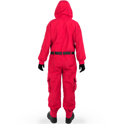 Kids Costume Set Guard Cosplay Jumpsuit Mask Outfit