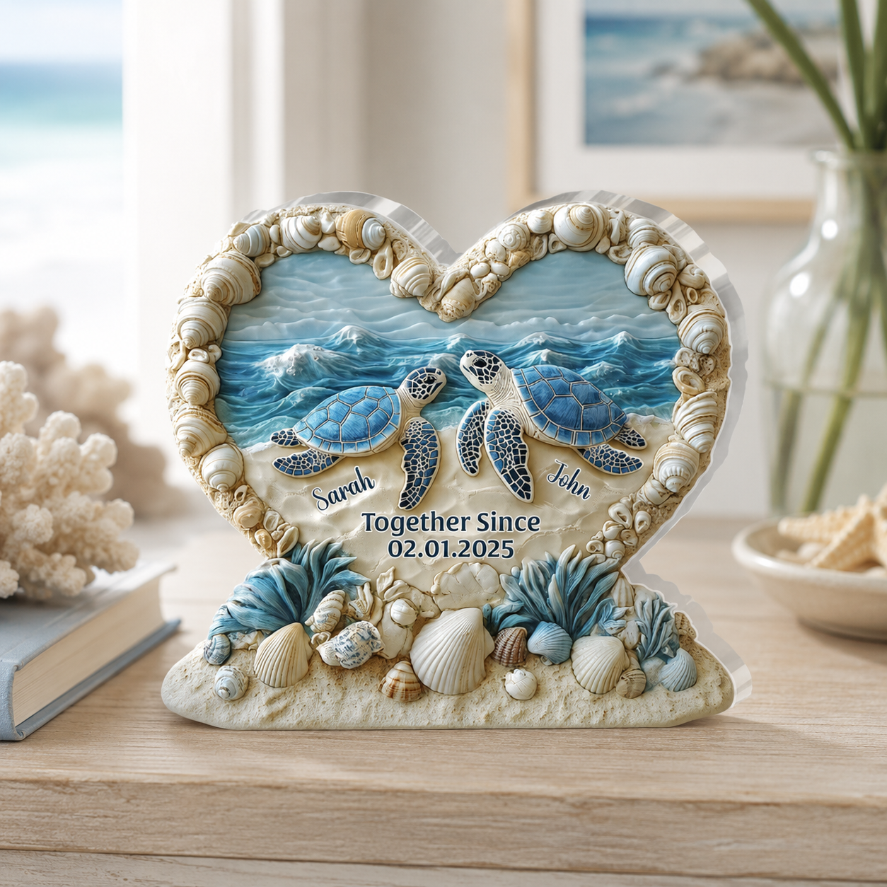 Custom Shaped Plaque Two Lovers Decoration Personalized Design