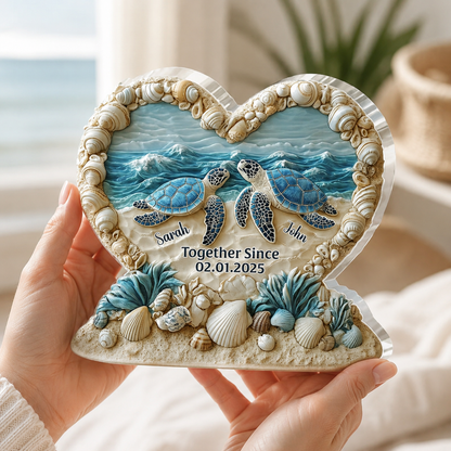 Custom Shaped Plaque Two Lovers Decoration Personalized Design