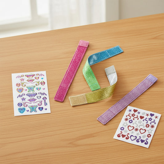 DIY Bracelet Making Kit Kids Stickers Charms