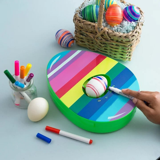 Electric Egg Decorating Spinner Machine Kids Easter Craft Kit