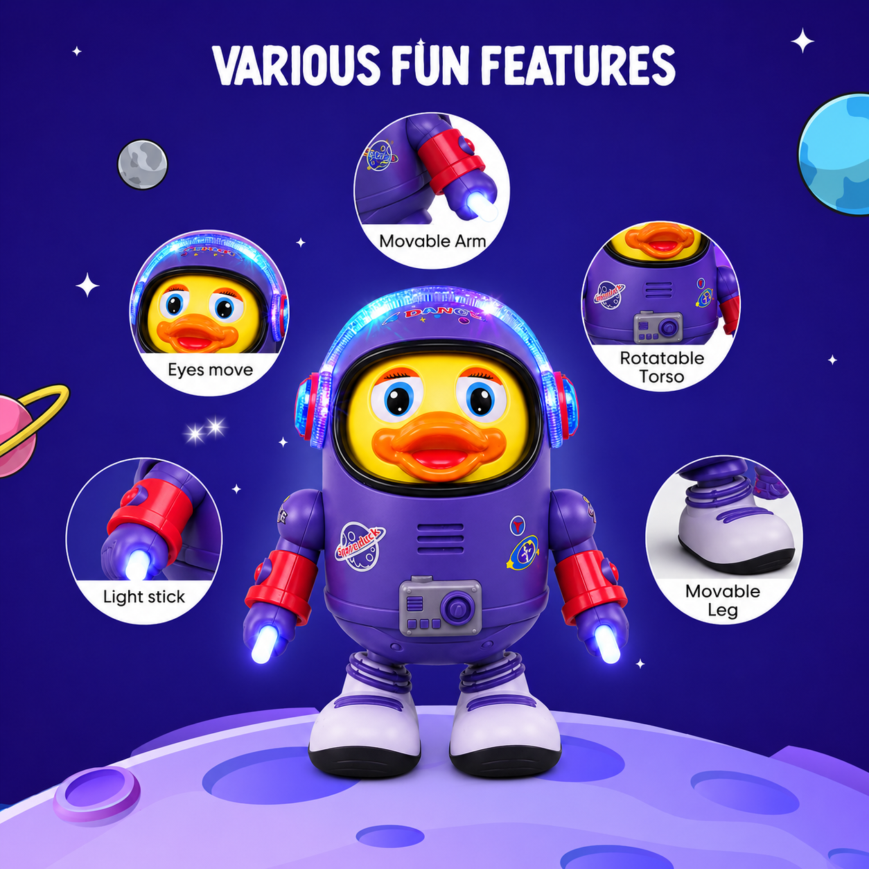 Dancing Toy Kids Astronaut Adventure Interactive Toy