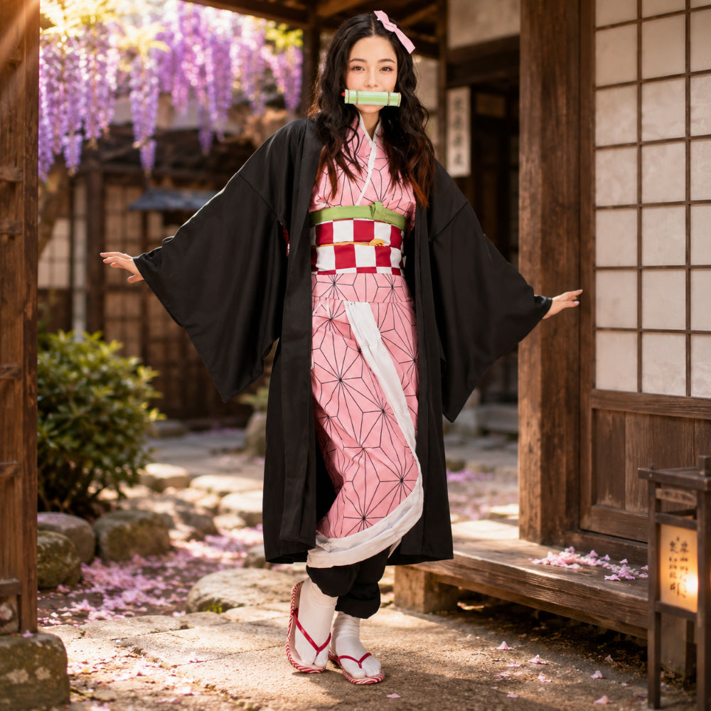 Adult Costume Kimono Outfit Set Role Play Party Wear