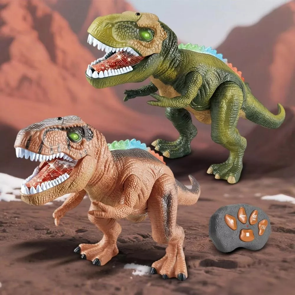 Dinosaur Toy Remote Control Walking Light Up Interactive