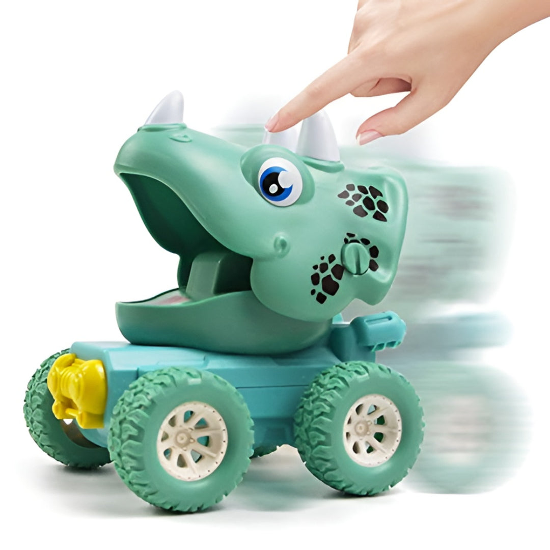 Dinosaur Toys Push Go Race Cars Toddler Vehicle Set