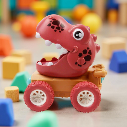 Kids Toy Dinosaur Push Truck –Durable Monster Car Active Play