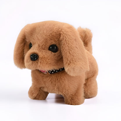 Dog Toy Interactive Plush Walking Barking Puppy Companion Toy