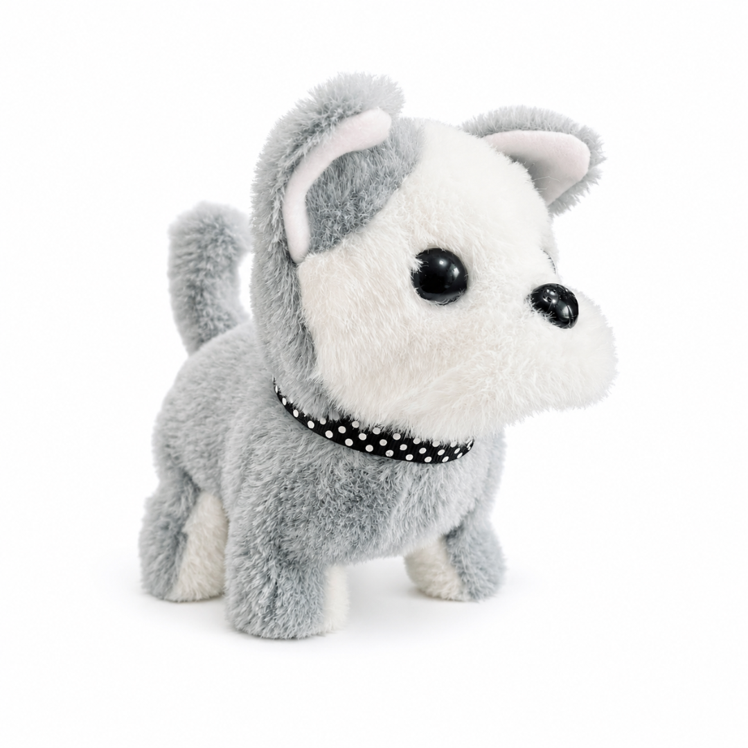 Dog Toy Interactive Plush Walking Barking Puppy Companion Toy