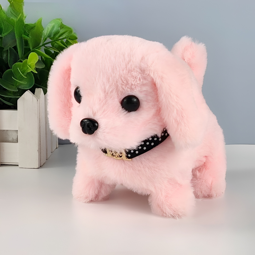 Dog Toy Interactive Plush Walking Barking Puppy Companion Toy