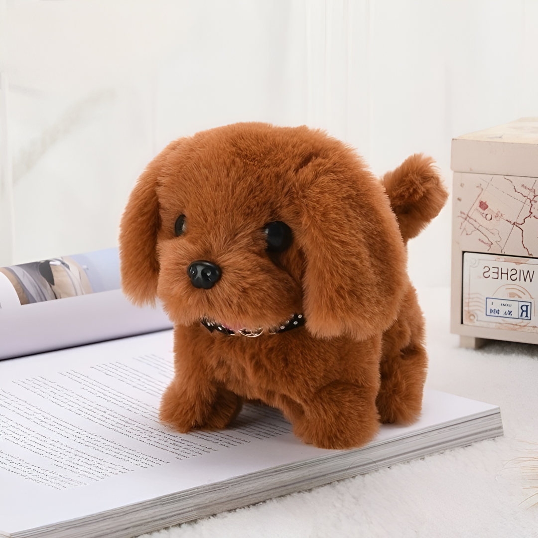 Dog Toy Interactive Plush Walking Barking Puppy Companion Toy