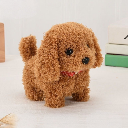 Dog Toy Interactive Plush Walking Barking Puppy Companion Toy