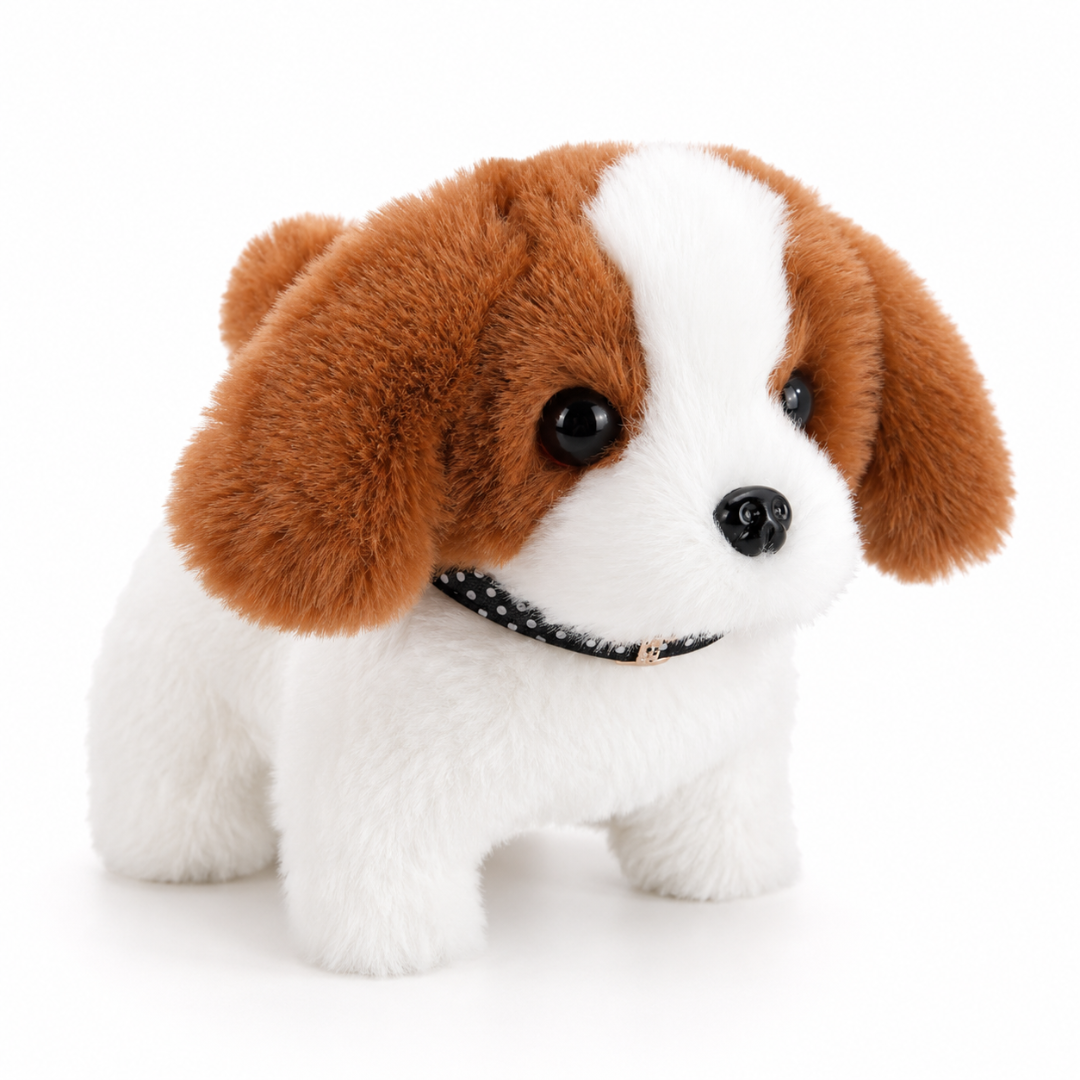 Dog Toy Interactive Plush Walking Barking Puppy Companion Toy