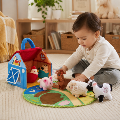 Educational Toys Farm Animal Playset Toddler Barn Toy