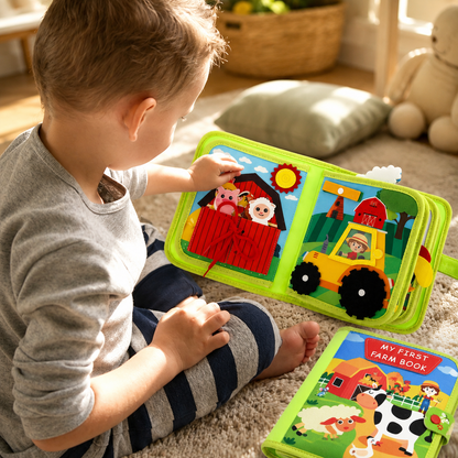 Educational Toys Montessori Farm Story Book Toddlers