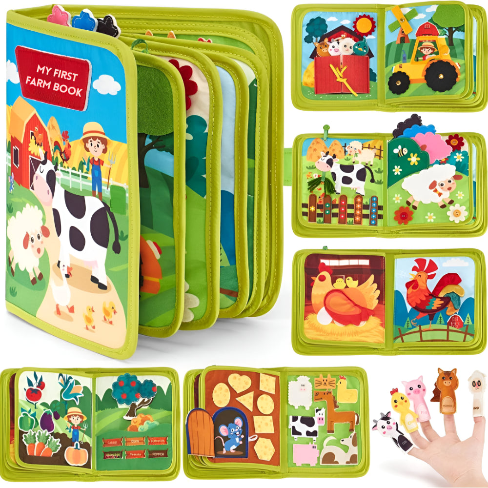 Educational Toys Montessori Farm Story Book Toddlers