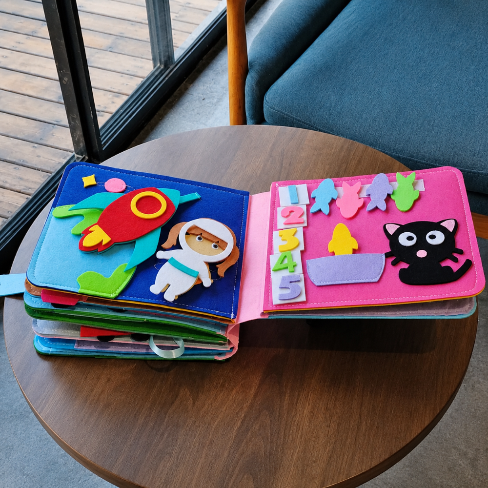 Educational Toy Felt Activity Book Quiet