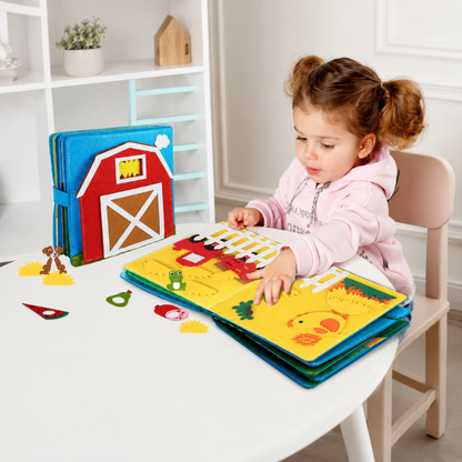 Educational Toy Interactive Children's Book Felt Busy Book