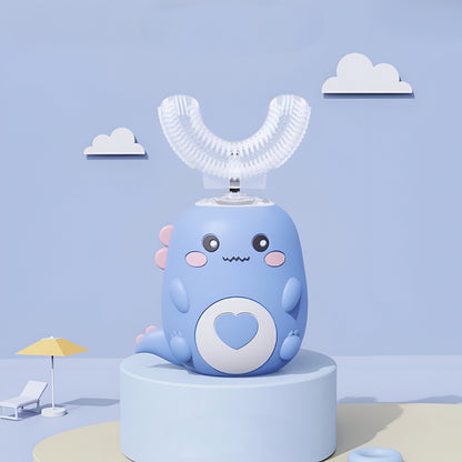 Electric Toothbrush Kids U Shaped 360 Timer Cleaning Brush