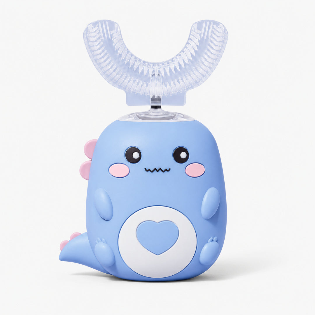 Electric Toothbrush Kids U Shaped 360 Timer Cleaning Brush
