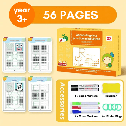 Erasable Tracing Book for Kids Montessori Learning Numbers Letters Shapes 13