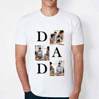 Father's Day T Shirt Personalized Dad Graphic Short Sleeve