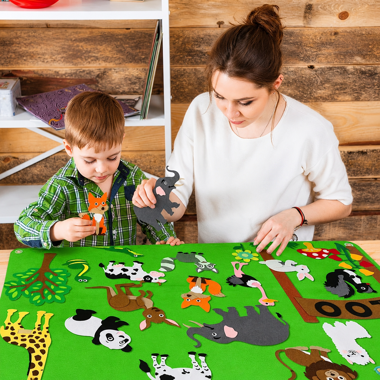 Felt Board Storytelling Wall Activity Learning Board Set