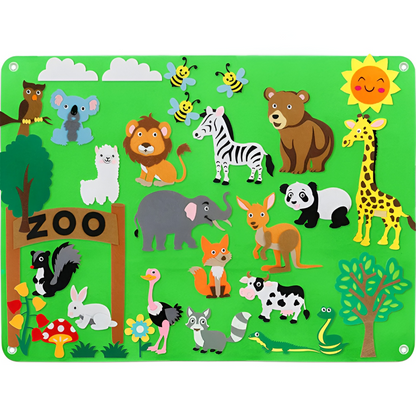 Felt Board Storytelling Wall Activity Learning Board Set