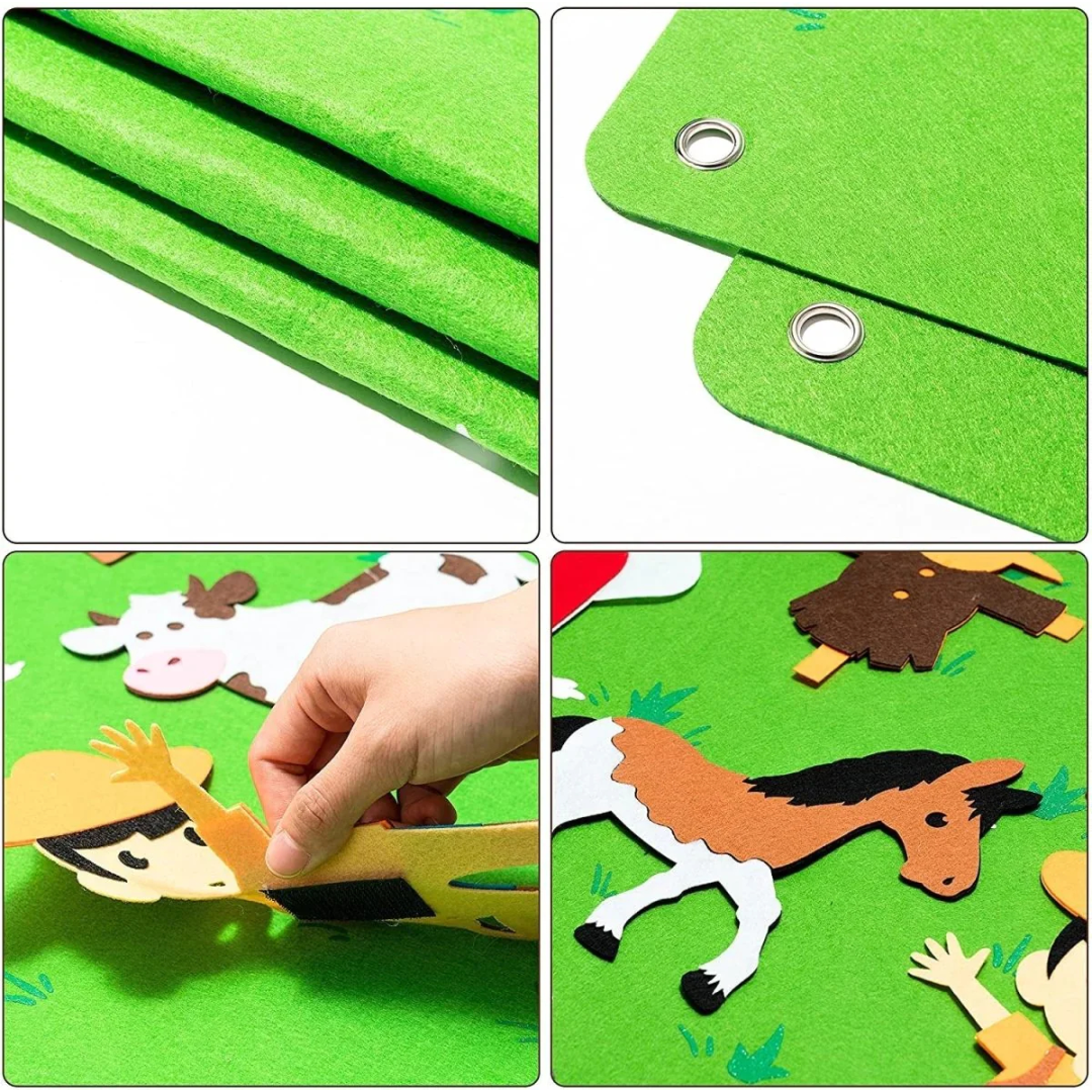 Felt Board Storytelling Wall Activity Learning Board Set
