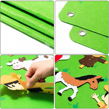 Felt Board Storytelling Wall Activity Learning Board Set