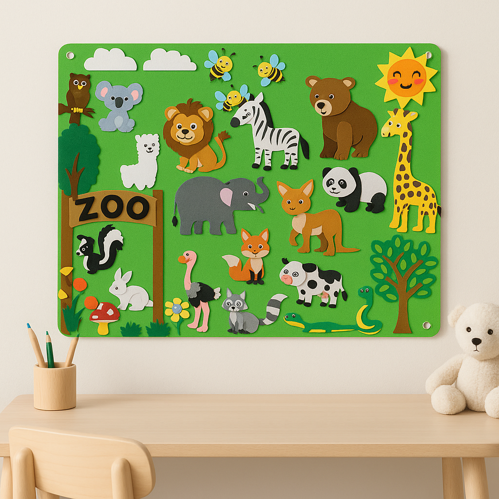 Felt Board Storytelling Wall Activity Learning Board Set