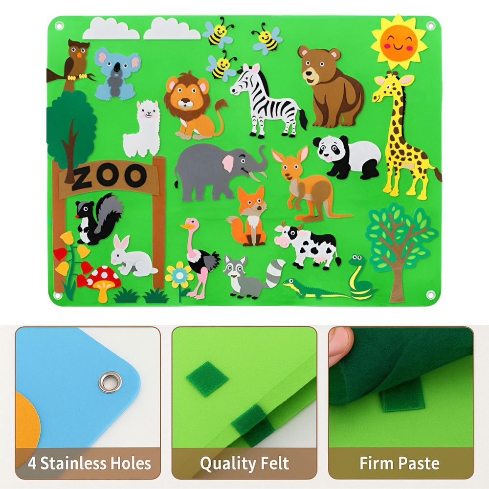 Felt Board Storytelling Wall Activity Learning Board Set