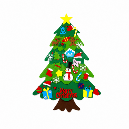 Felt Christmas Tree Activity Wall Hanging Advent Calendar
