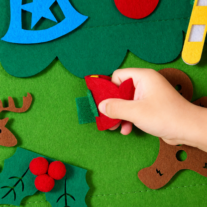 Felt Christmas Tree Activity Wall Hanging Advent Calendar