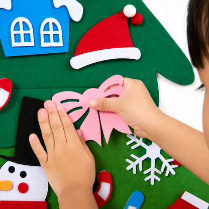 Felt Christmas Tree Activity Wall Hanging Advent Calendar