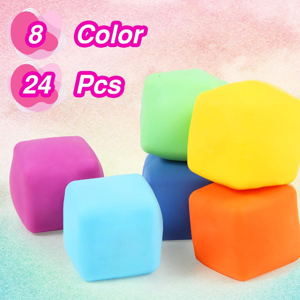 Fidget Toy Set Slow Rising Sensory Stress Cubes 24 Pack – Slumberkiddies