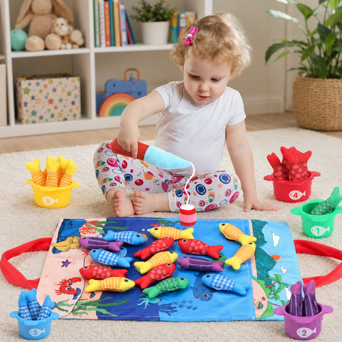 Fishing Toy Magnetic Sorting Educational Learning Play Set