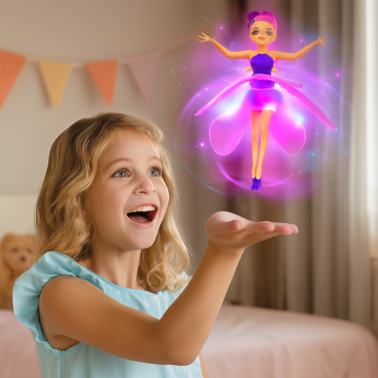 Flying Fairy Princess Toy Rechargeable LED Hand Sensor Kids