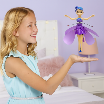 Flying Fairy Princess Toy Rechargeable LED Hand Sensor Kids