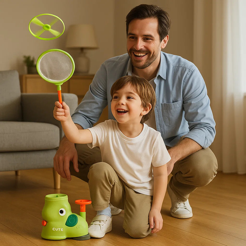 Flying Disc Launcher Toy Elephant Outdoor Activity for Kids 1